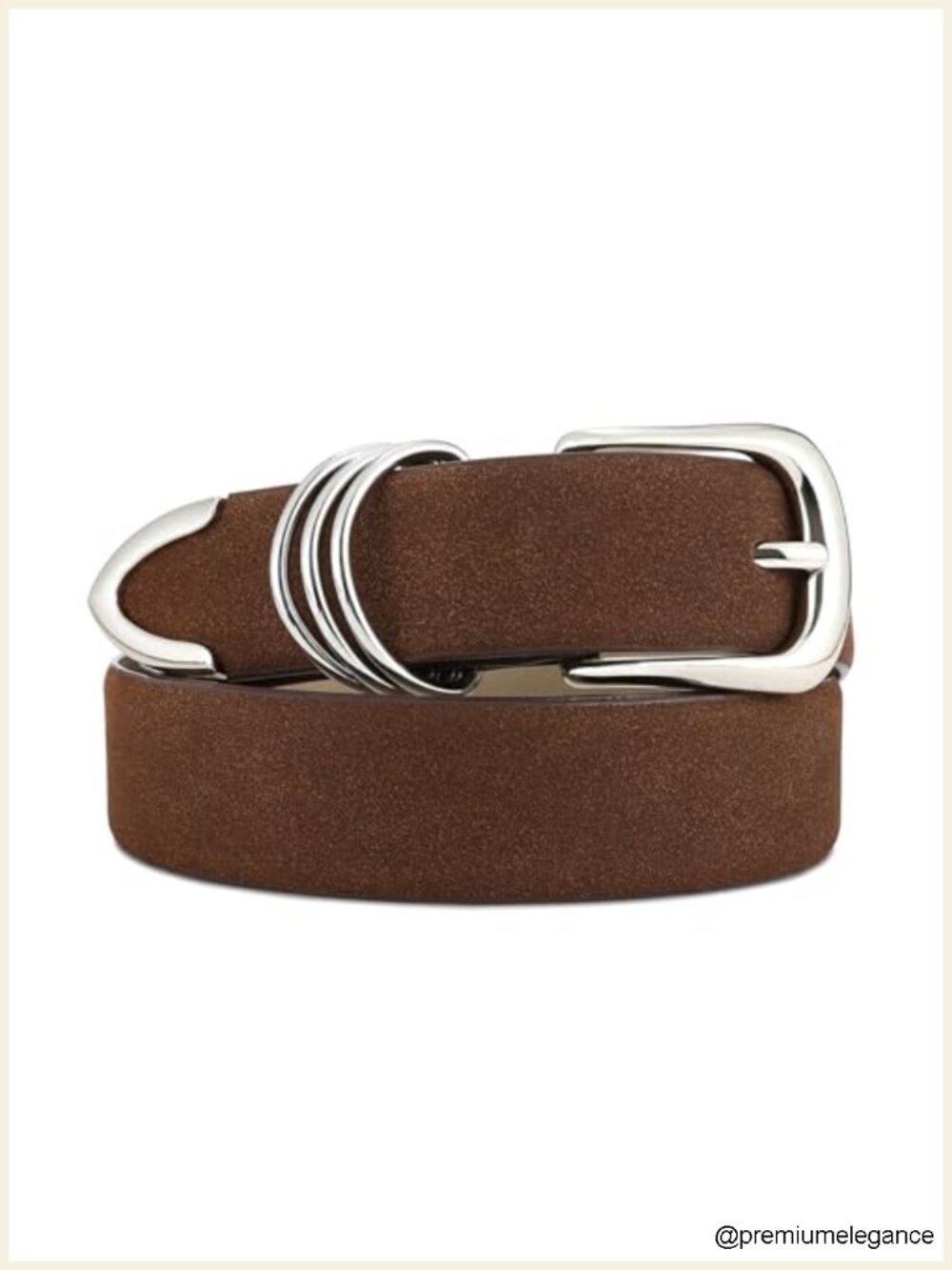 Women's Faux Leather Belt with Metal Buckle Retro Waist Accessory